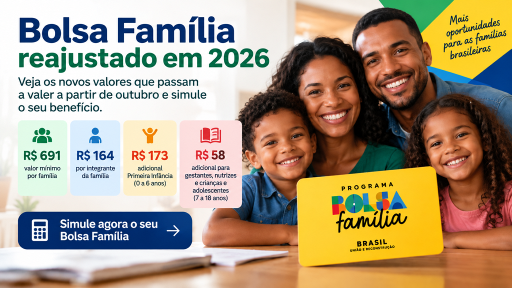 Bolsa Família Novos Valores em Outubro 2026