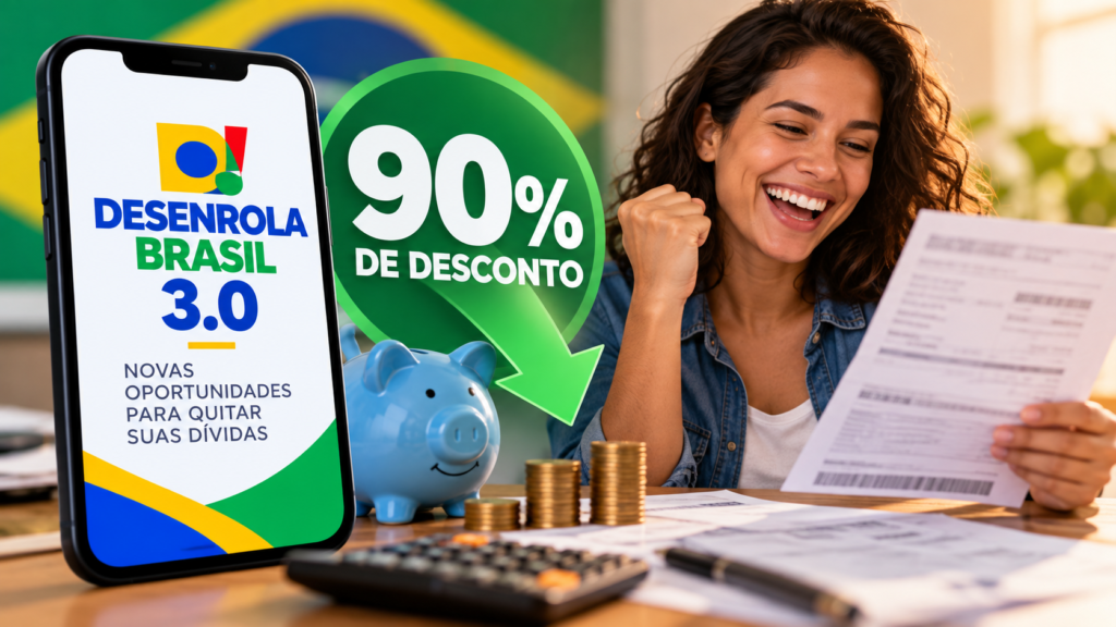 Desenrola Brasil: 90% de desconto