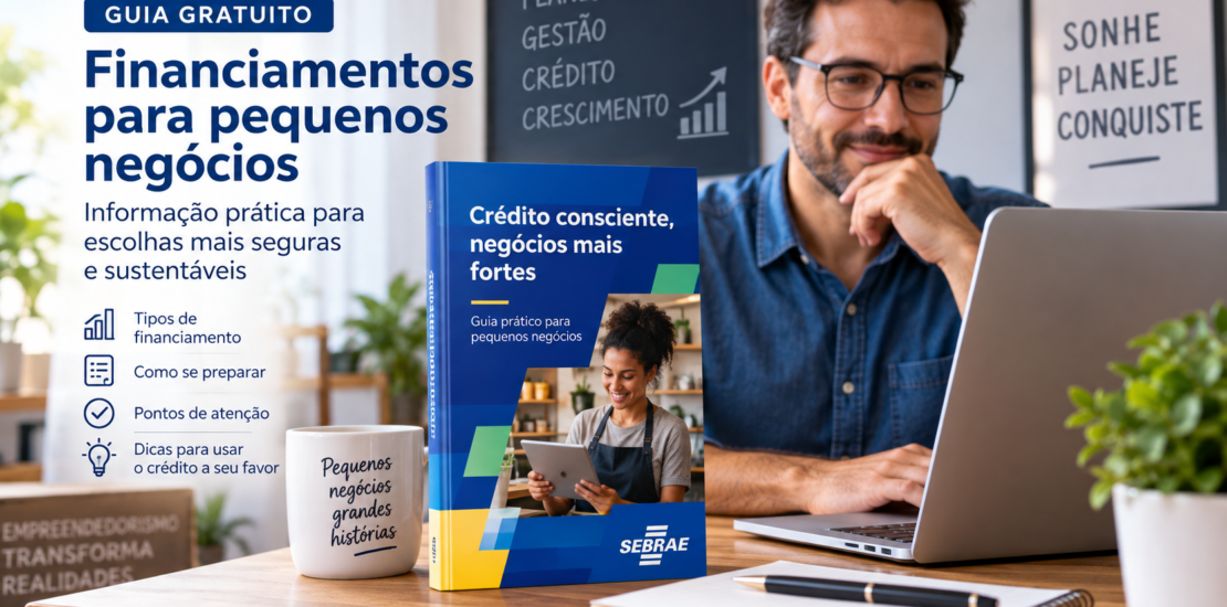 Empreendedor analisando opções de financiamento para pequenos negócios