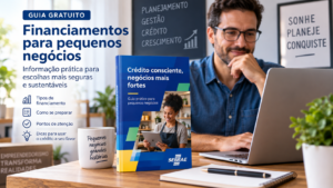 Empreendedor analisando opções de financiamento para pequenos negócios