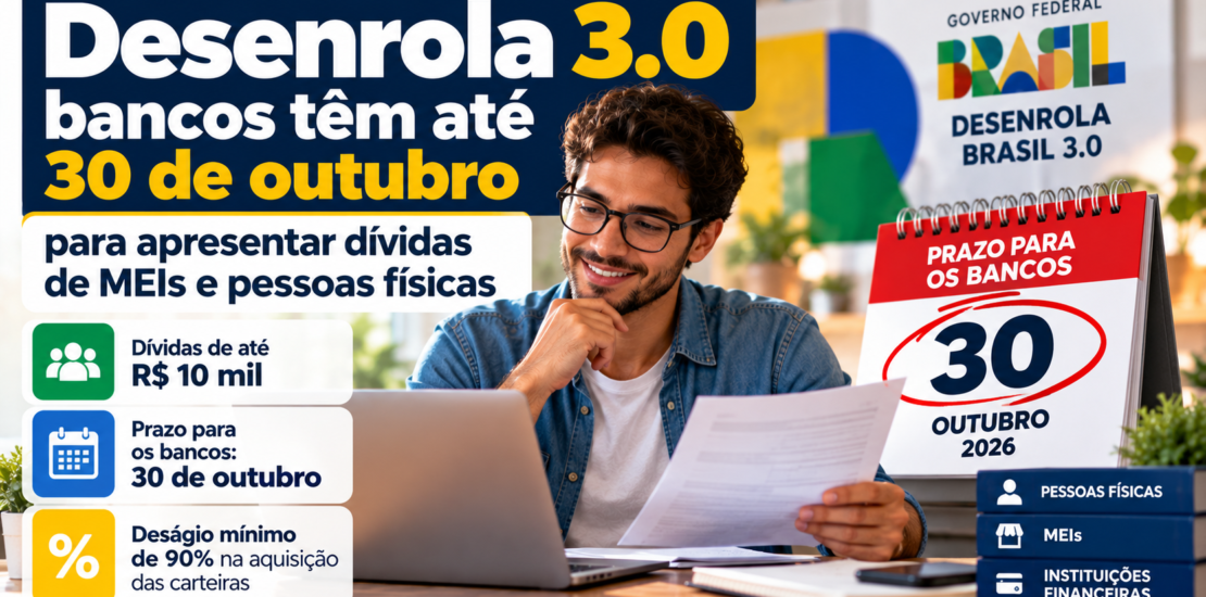Desenrola 3.0: prazo para renegociar dívidas
