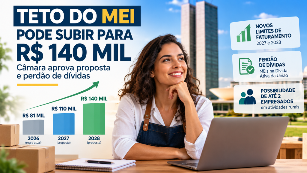 MEI: Teto Pode Subir a R$ 140 Mil
